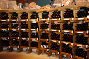 Wine Racks at a winery